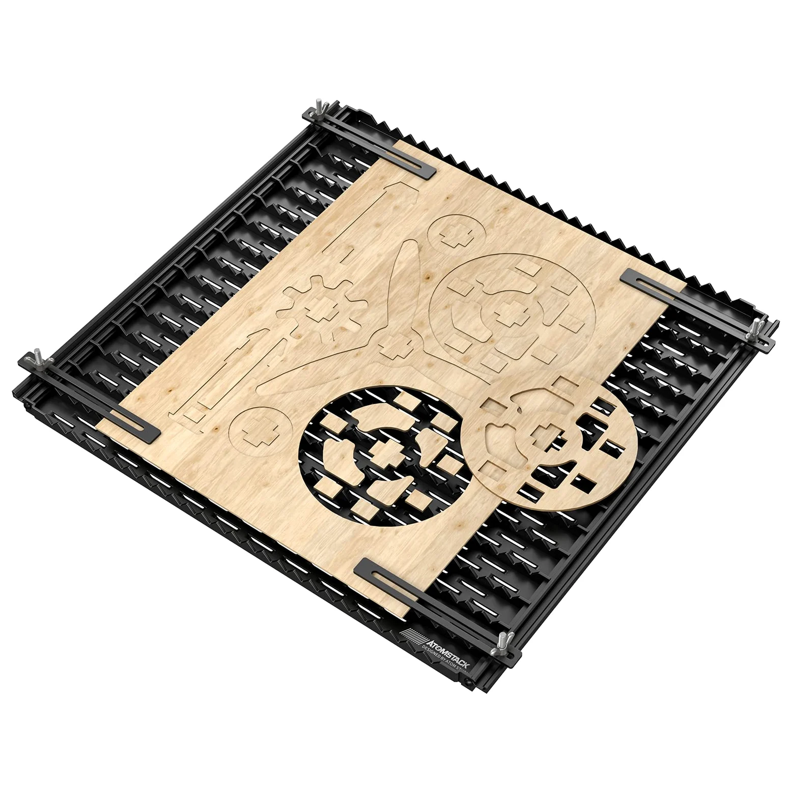 ATOMSTACK F3 Laserowa Robocza Płyta Ochronna, Laserowy Stół Roboczy 460X425mm, wymień panel o strukturze plastra miodu, lepszy efekt cięcia, chroń pulpit dla maszyny do grawerowania kaser