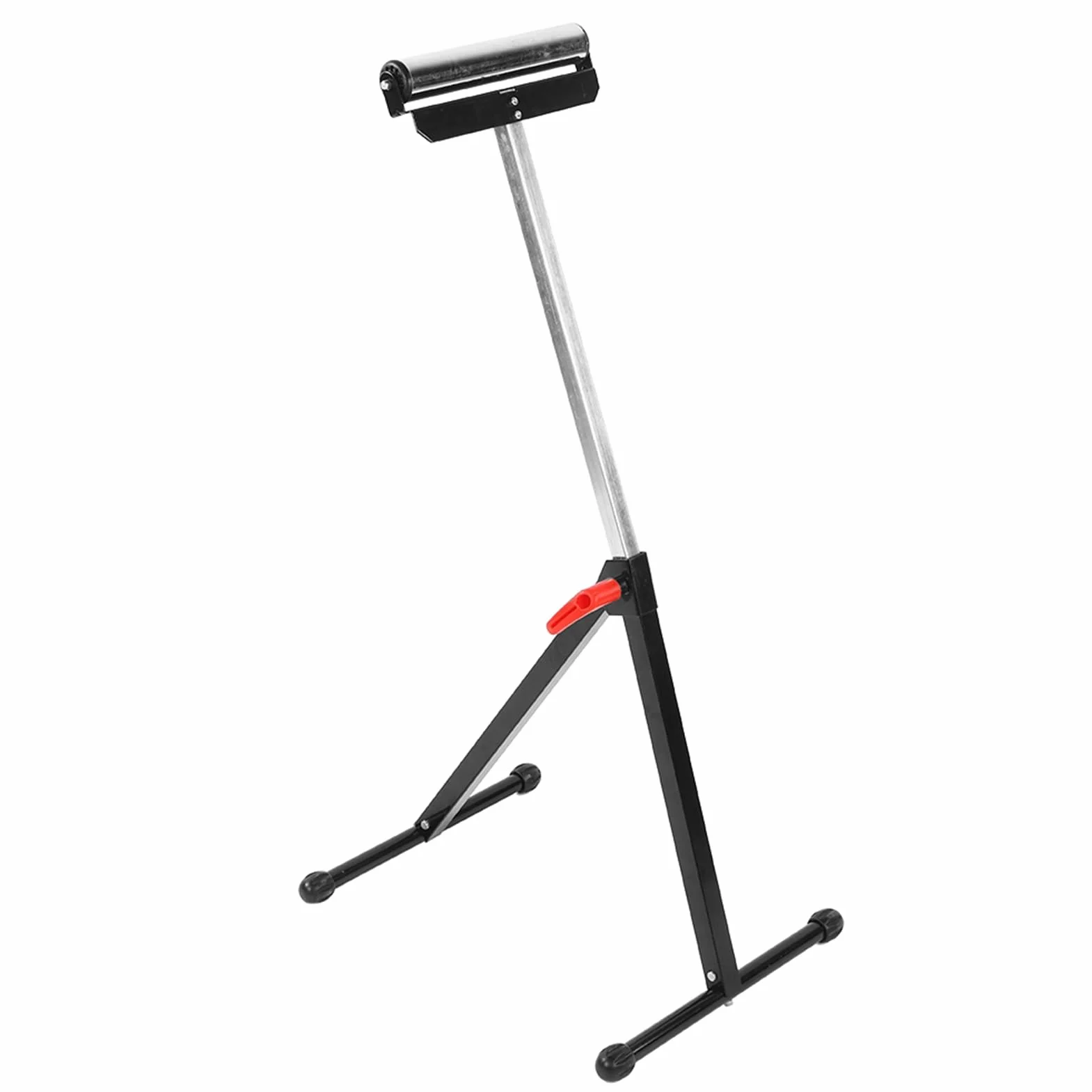 Fdit Regulowany Stojak Rolkowy Narzędzie Wspomagające pracę Przy Dużych Obciążeniach 40–90 Kg Nośność Wysokość 67–110 Cm z Kołkiem Blokującym Gumowe Nóżki do Akcesoriów do pił Stołowych