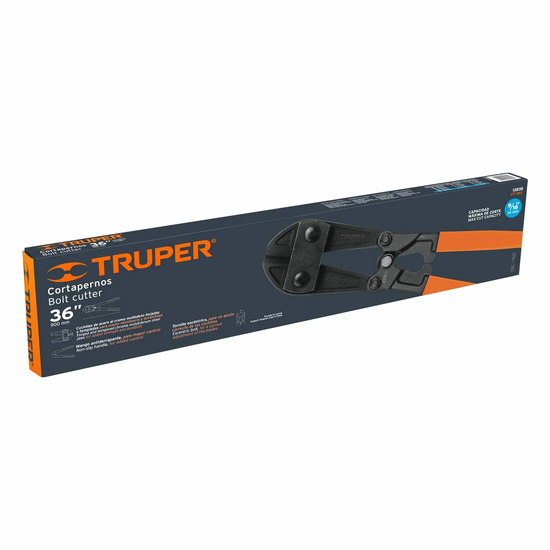 Truper 914 MM duże nożyce przeciwwiatrowe ze stali krzemowej