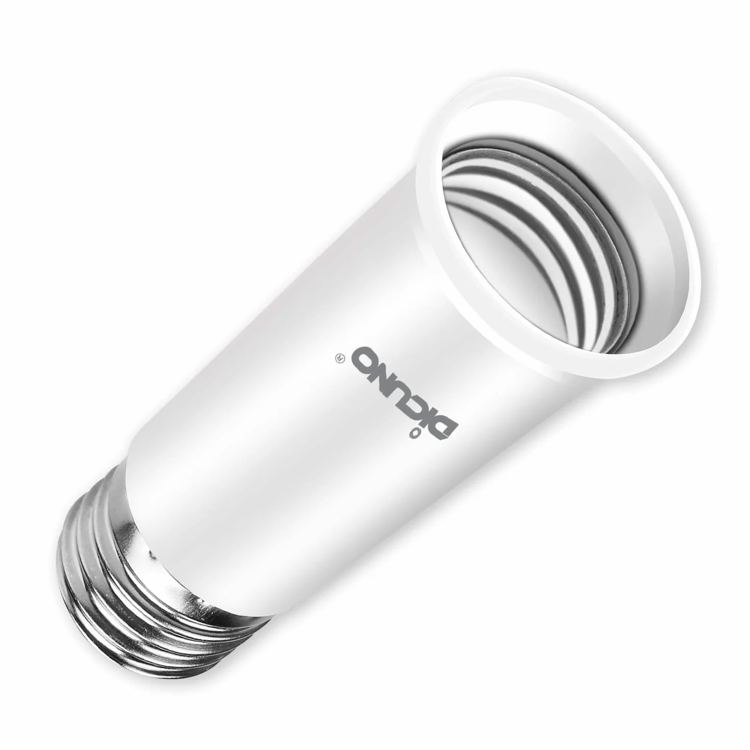 DiCUNO E27 Adapter podstawowy 6,5 cm przedłużacz, E27 Standardowy przedłużacz gniazda lampy, przedłużacz żarówki, adapter do uchwytu lampy, opakowanie 6 szt