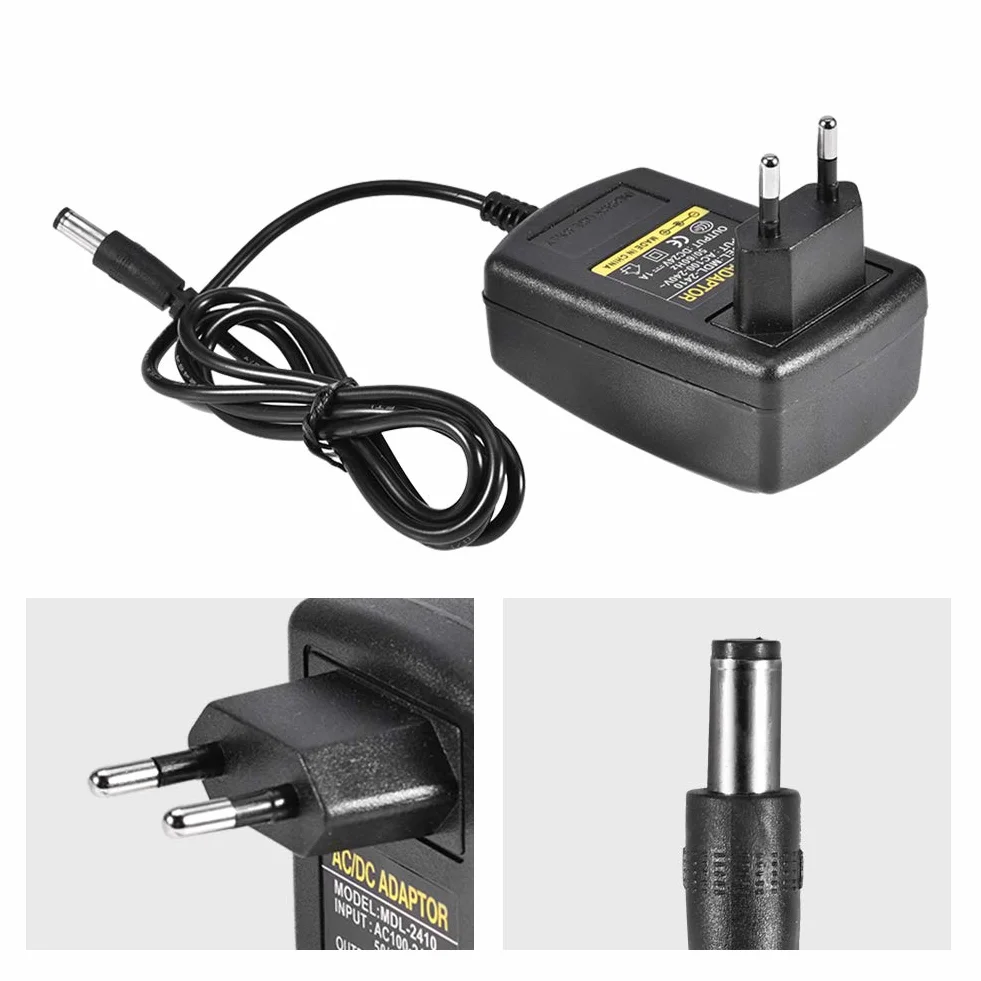 Zasilacz Sieciowy AC 100-240V DC 24V 1A 5,5x2,1mm do Mini TV, Dysk Twardy 2,5", Odtwarzacz DVD