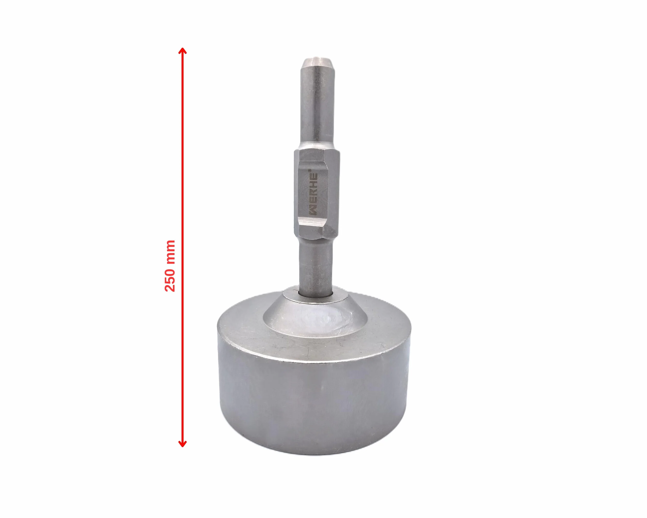 WERHE Kafar HEX30 do wbijania rur ze stali nierdzewnej Ø125mm 145x250mm do młota wyburzeniowego