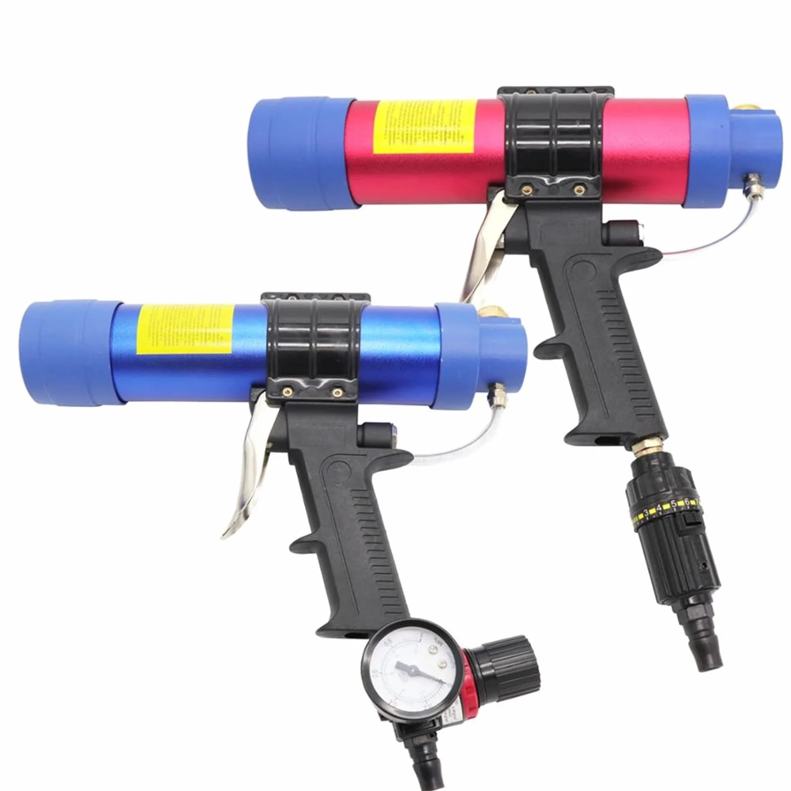 Pneumatyczne pistolet uszczelniający pistolet do pistoletu silikonowe uszczelniające narzędzie Caulk Dysza Szkło Gumy Grout Narzędzia budowlane 310ml