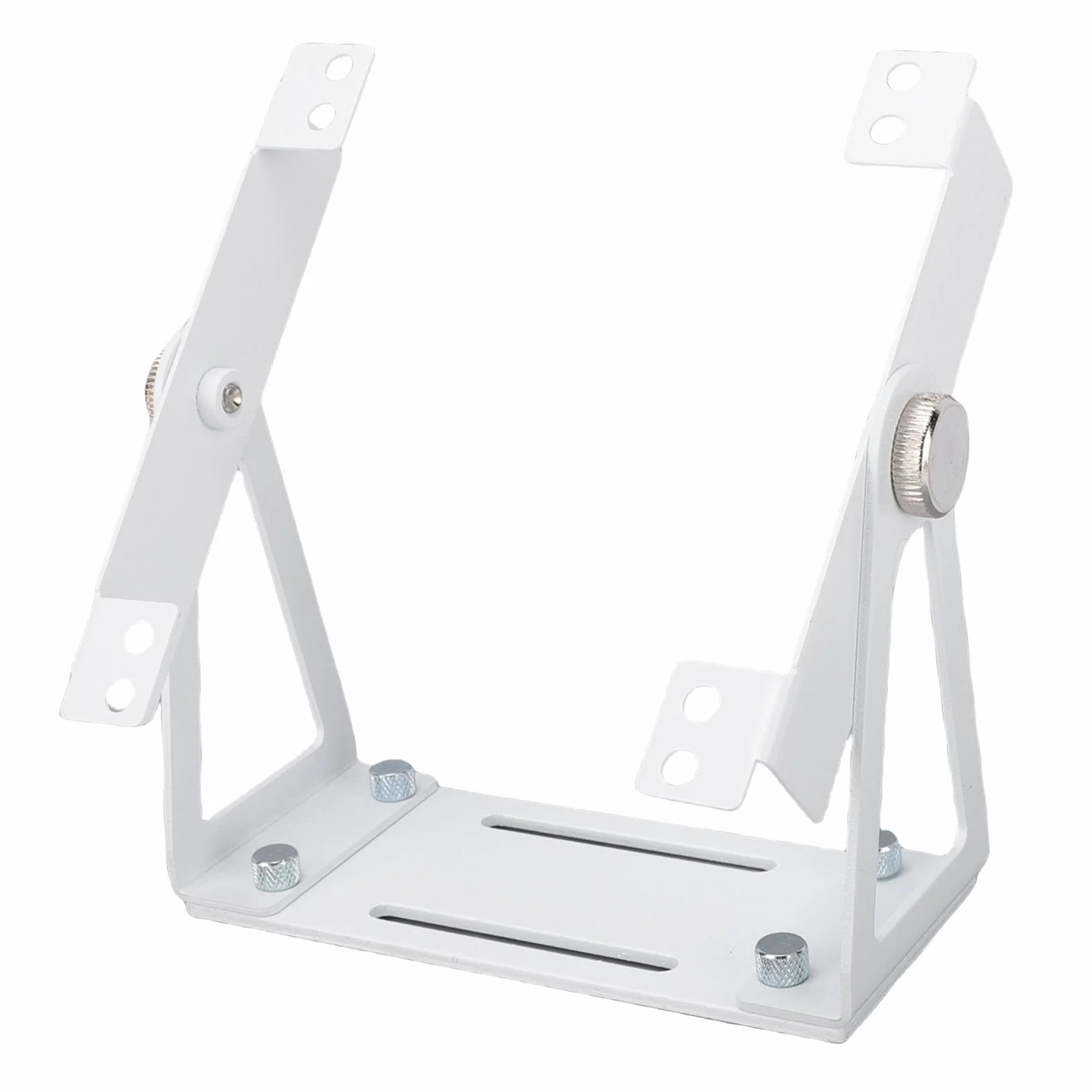 Denash Bardzo Wszechstronny Stojak na Wentylator Komputera PC z Obrotowym o 360 Stopni Uniwersalnym Uchwytem na Wentylator do Wentylatorów 120 Mm 140 Mm, Solidny Wspornik ze Stopu (WHITE)