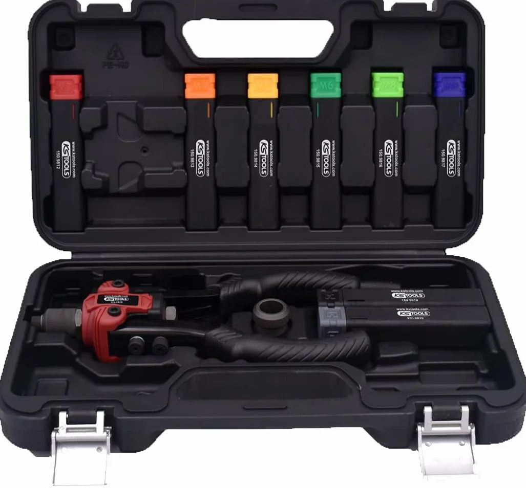 KS Tools 150.9805 3 w 1 Zestaw nitownicy, 15-szt