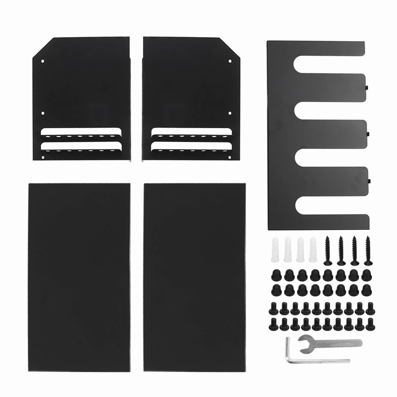 Generic Stojak do Przechowywania Elektronarzędzi Montowany na ścianie Organizer na Elektronarzędzia Kompaktowy, z 4 Miejscami do Przechowywania (BLACK)