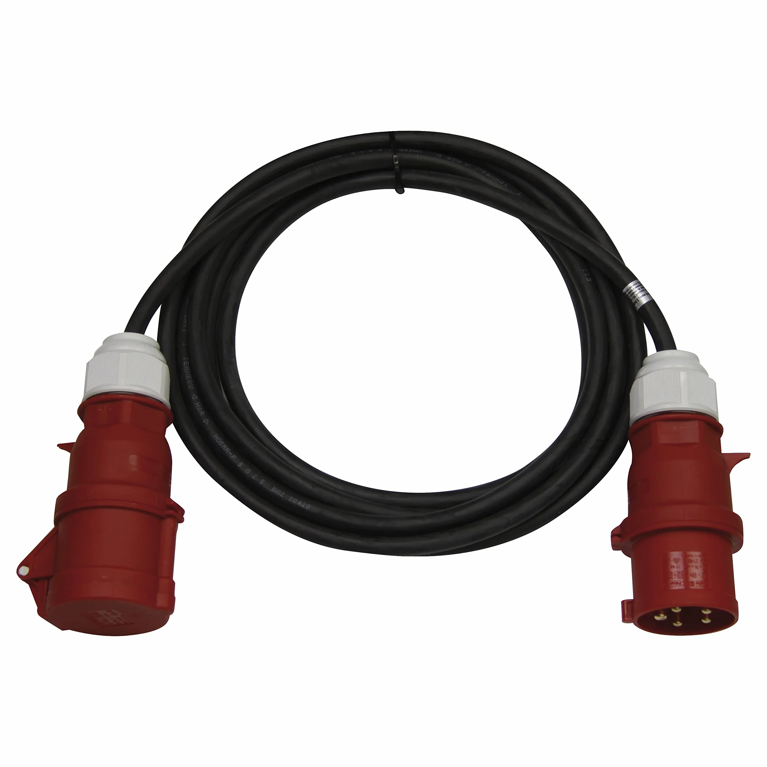 EMOS - Przedłużacz CEE IP44 15 m - wtyczka 5-biegunowa - wodoszczelny, odporny na temperaturę - 400 V, 32 A, 22000 W - izolacja gumowa - CGSG 5C x H07RN-F 4 mm2 - do użytku na zewnątrz i na kemping -