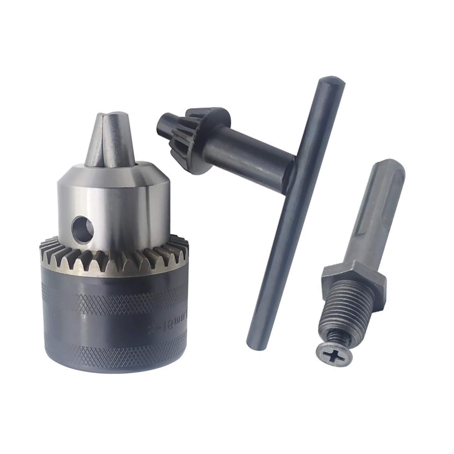Konwerter precyzyjnego uchwytu wiertarskiego 3-16 mm Adapter do szybkiej wymiany gwintu 1/2"-20UNF Chwyt SDS-Plus 1/4" Hex (Color : Chuck and SDS PLUS)