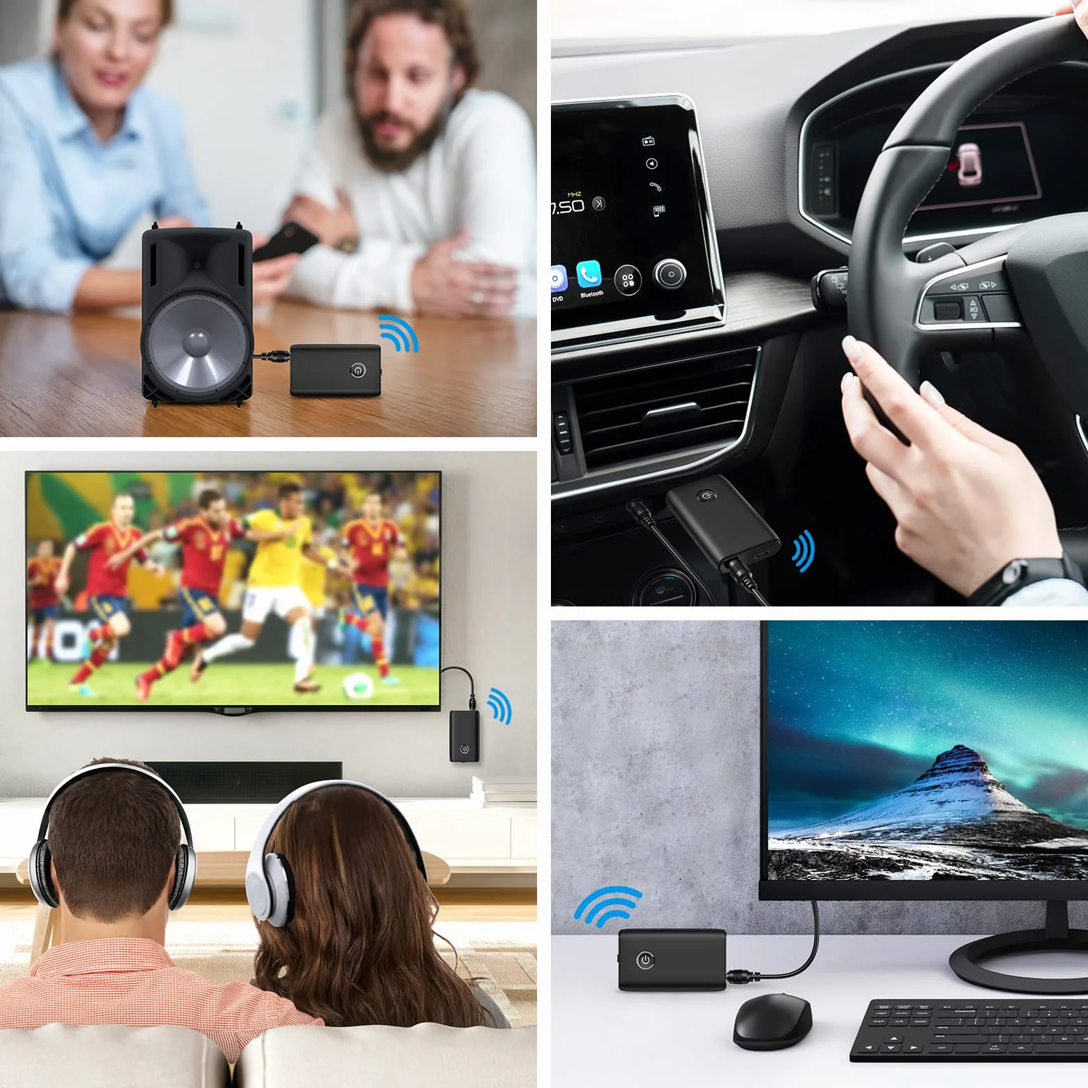 Bezprzewodowy adapter Bluetooth 5.0 2 w 1 nadajnik odbiornik do telewizora PC