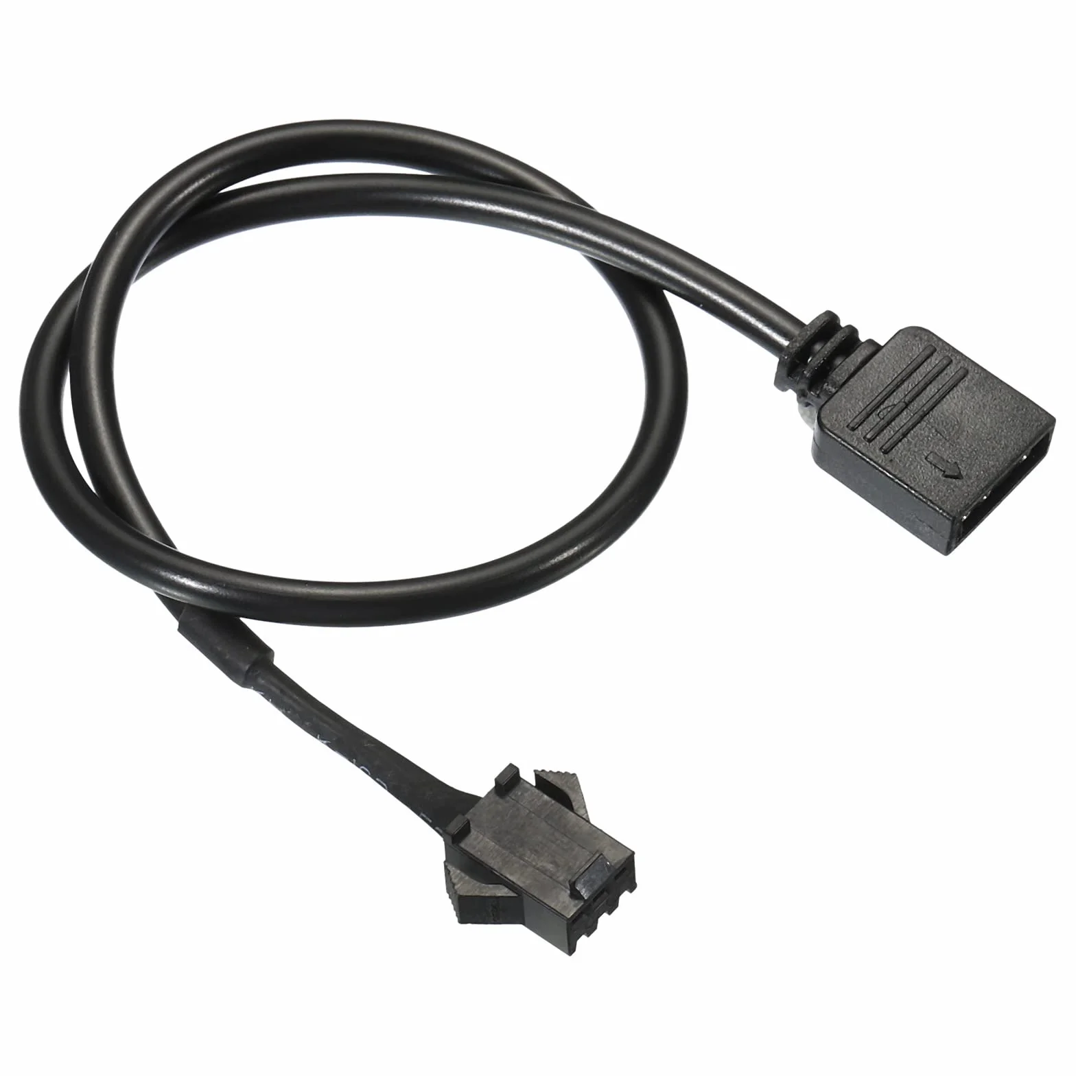 PATIKIL 3-pinowy 5 V 30 cm długi interfejs płyty głównej komputera do SM3P żeński kabel przedłużający, zasilacz z tworzywa sztucznego metal do wentylatorów RGB taśm LED, czarny
