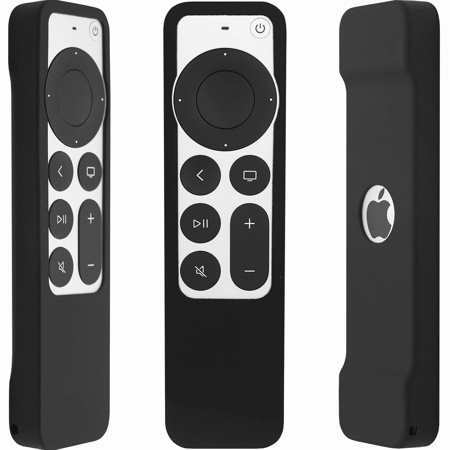 Apple TV 4K 2022 Uchwyt ścienny Czarny Silikonowy Futerał Ochronny na Pilota