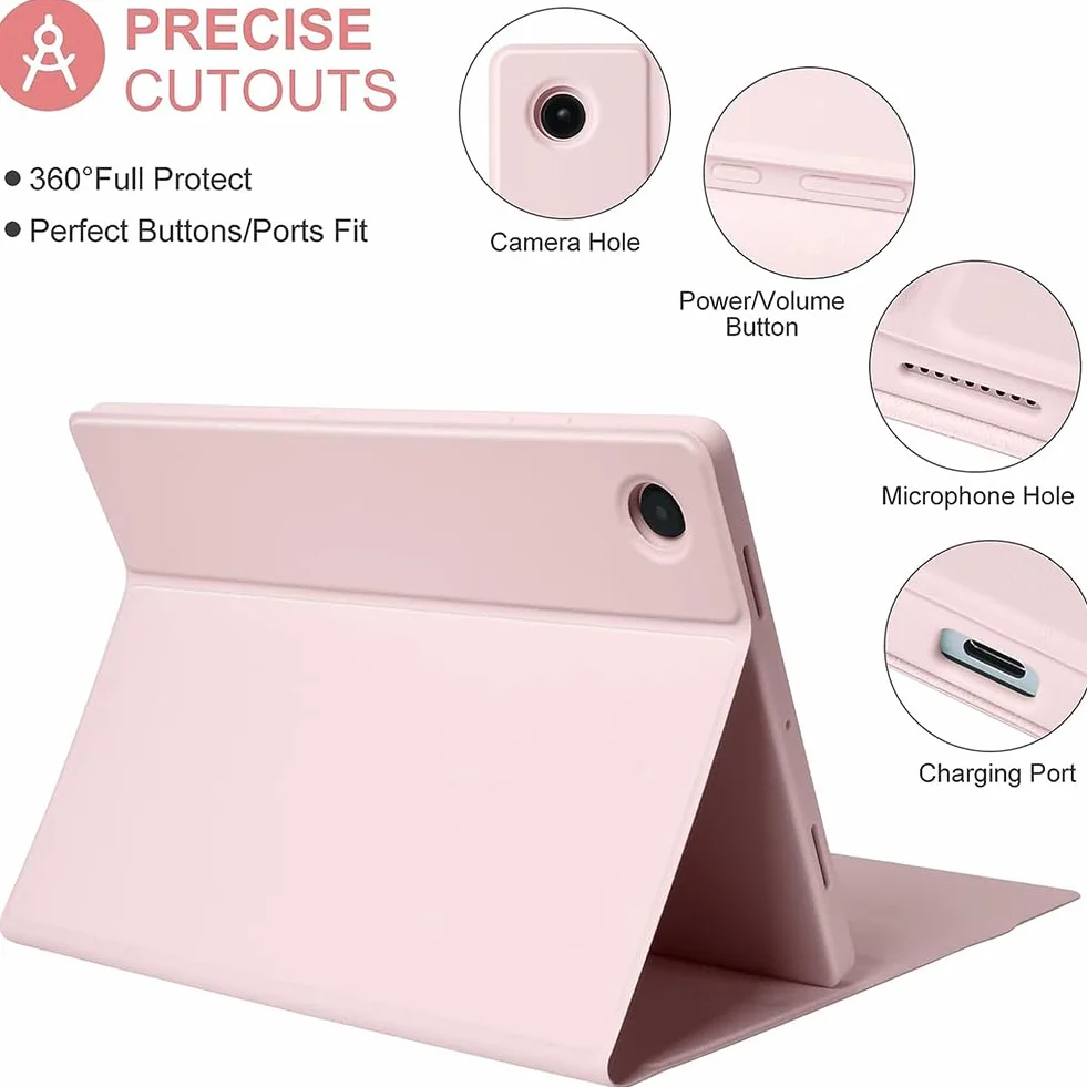 Etui na klawiaturę Lenovo Tab P11 Plus 2021 P11 2020 11 cali Bluetooth podświetlana mysz Pink