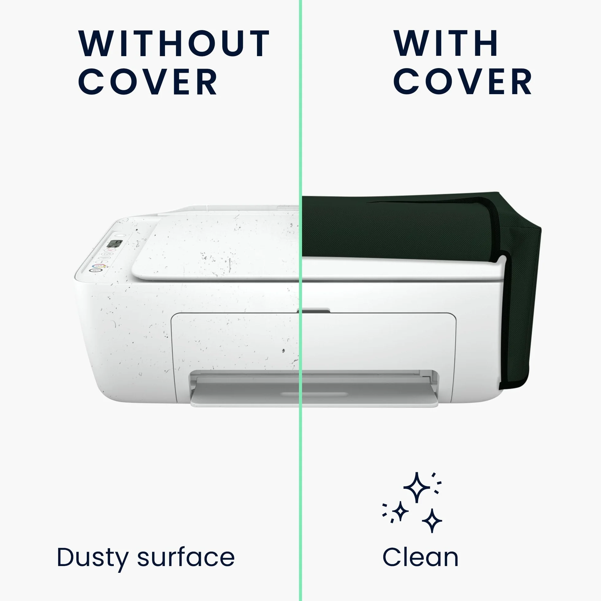Kwmobile Pokrowiec ochronny do HP DeskJet 2755e 2720e 2710e 2820e 2721e, ciemnozielony