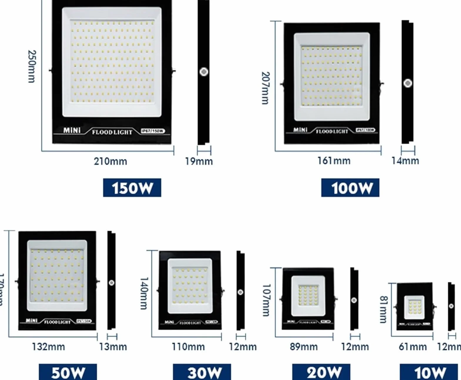 Lampy solarne zewnętrzne, Lot Zewnętrzny reflektor Reflektor IP67 Oświetlenie uliczne do ogrodu, podwórka, garażu, drzwi(Cold White,200W)