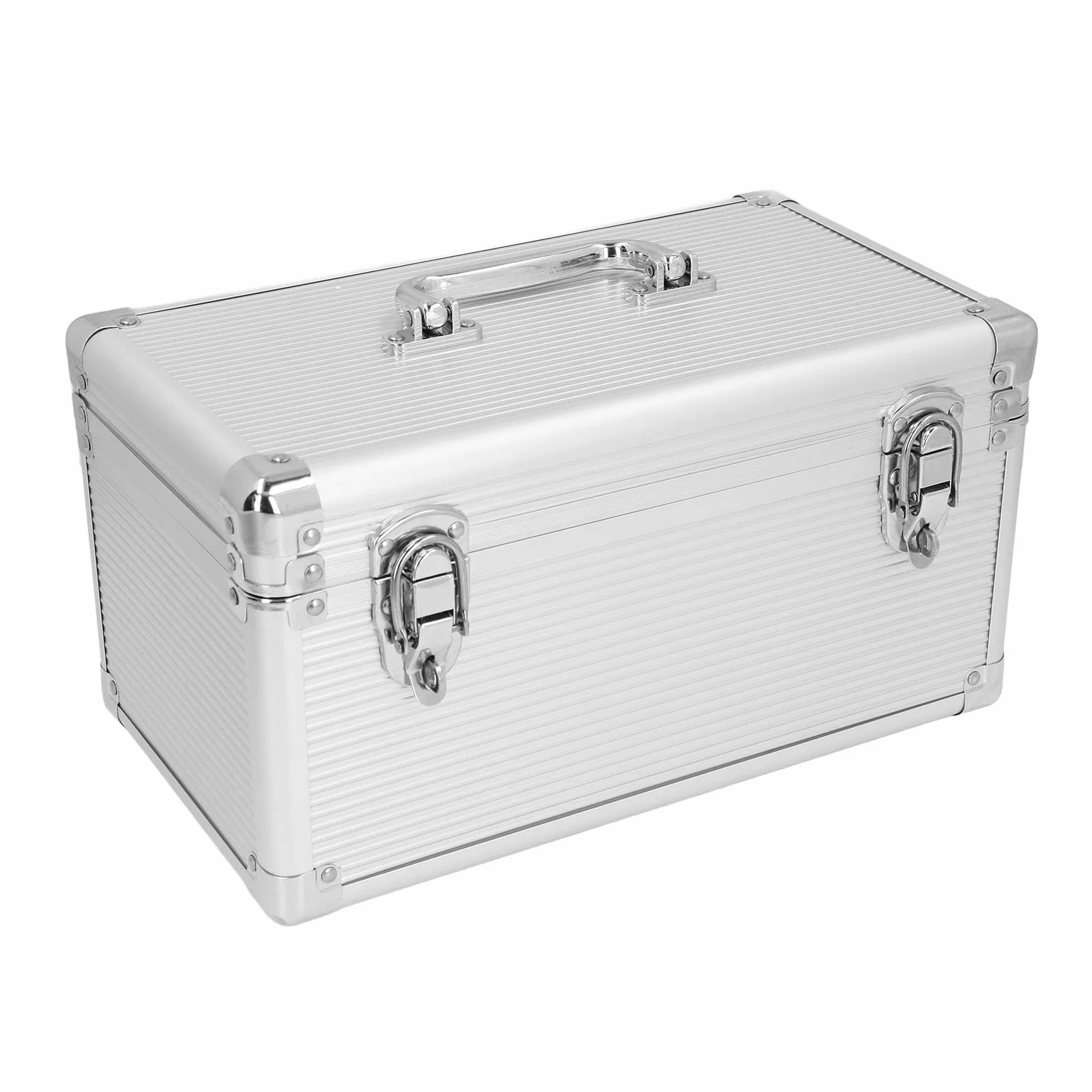 Generic Aluminiowa Walizka Wytrzymała Skrzynka Narzędziowa z blokadą Bezpieczeństwa dla Profesjonalistów Udźwig 40 Kg Czarny 1 Jednostka