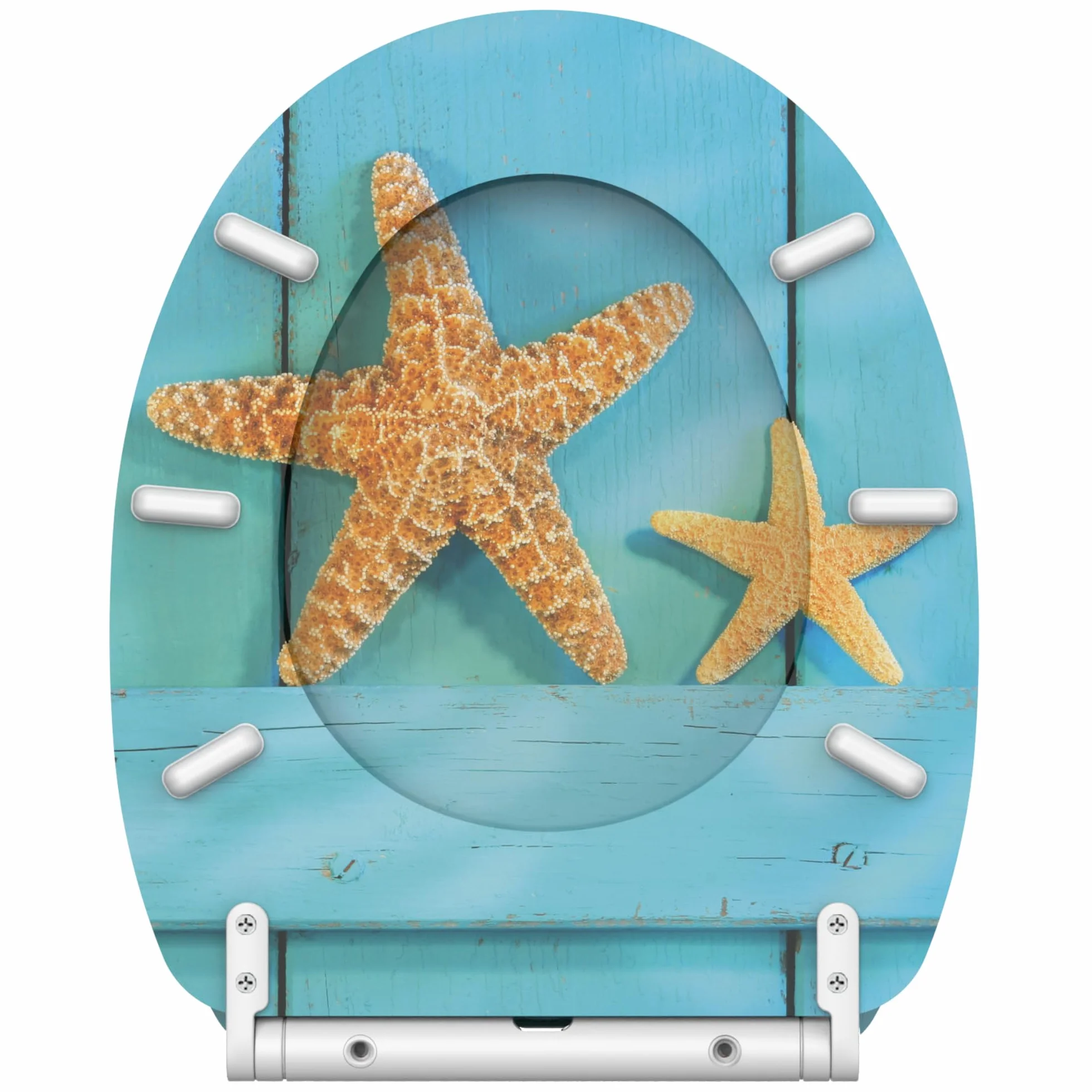Deska sedesowa wolnoopadająca, wiele pięknych drewnianych desek sedesowych do wyboru, wysoka jakość i stabilna jakość (Starfish)