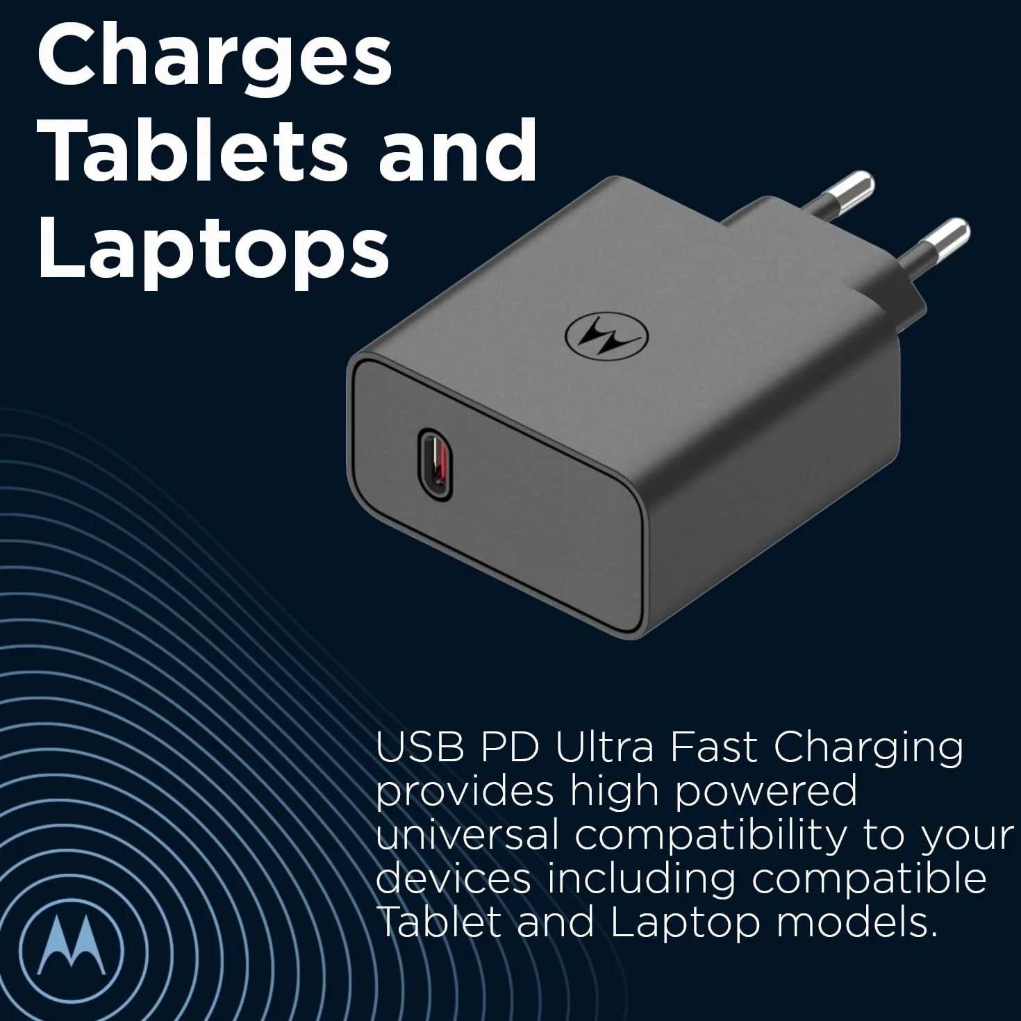Motorola TurboPower ładowarka GaN 125 W USB-C 1 m 6,5 A