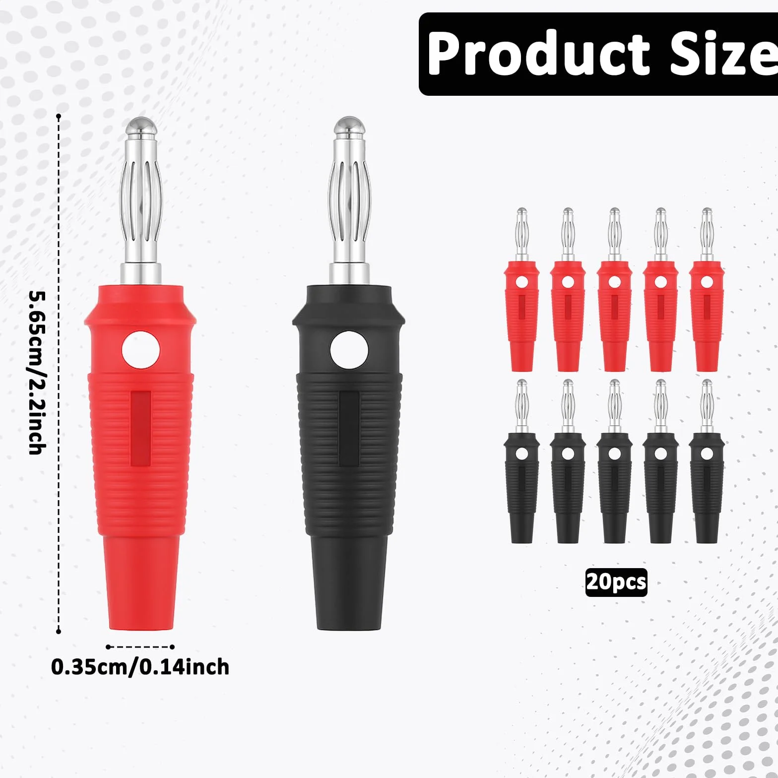 16 sztuk wtyków bananowych 4 mm, wtyki bananowe, wtyki do latarni, wkręcanych wtyków bananowych, wtyków wtykowych do kabli, pudełek, stopnia wyjściowego, odbiornika AV, HiFi