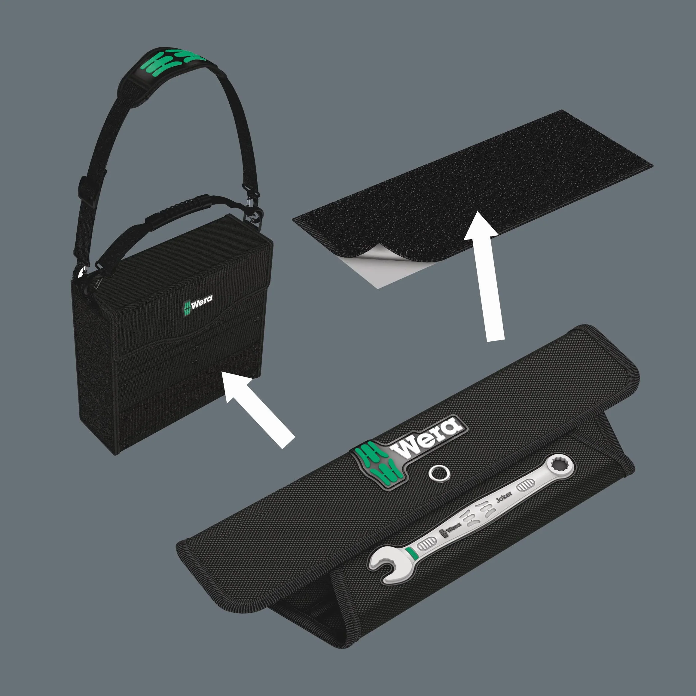 Wera 6003 Joker 15 Set 1 Zestaw Kluczy Płasko-Oczkowych, Srebrny/Czarny, 15-częściowy