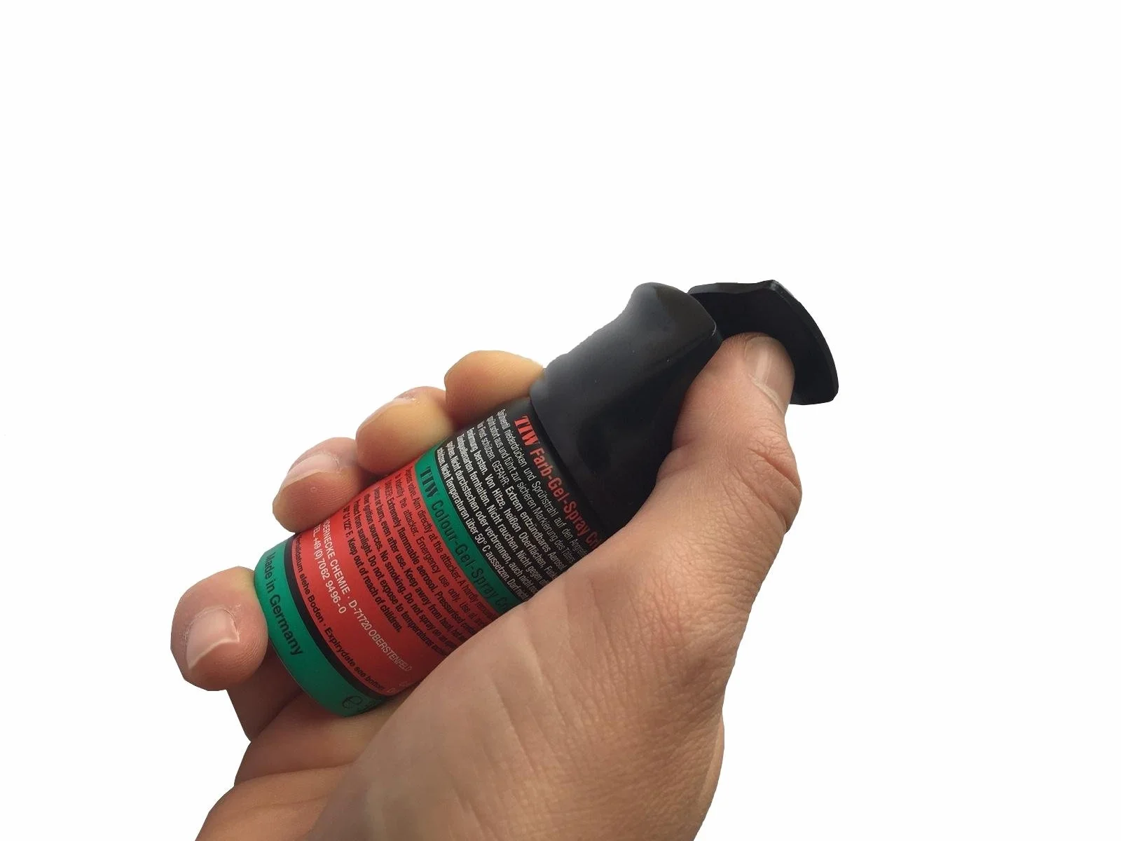 TIW Defence Farb-Gel Spray 40 ml zawór bezpieczeństwa lub klips do paska wersja