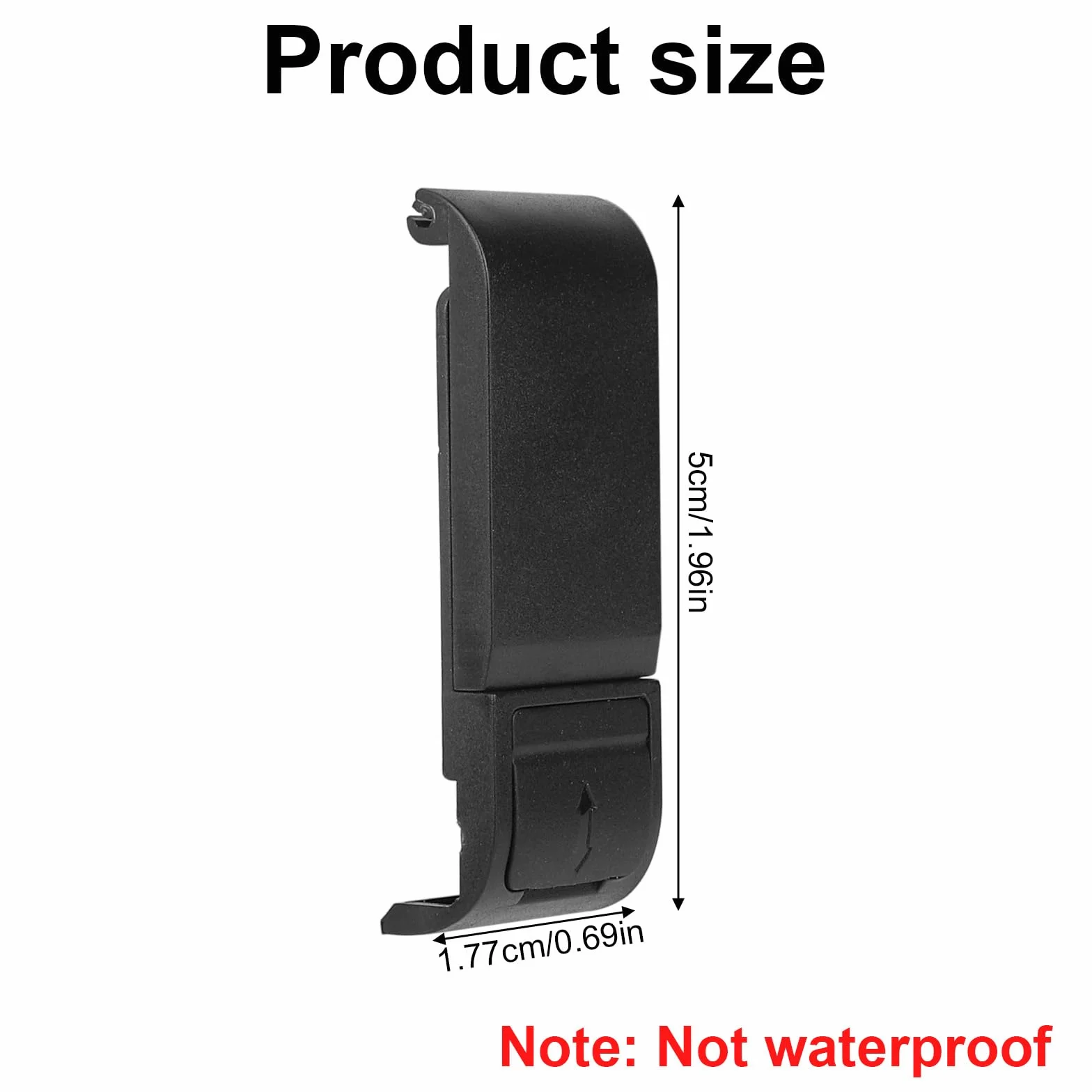 Osłona Baterii z Bocznymi Drzwiczkami do Kamery GoPro, Czarna Pyłoszczelna Wymienna Osłona Baterii z Portem Ładowania Typu C Akcesoria do Kamery GoPro Hero 9 10 11 12 13