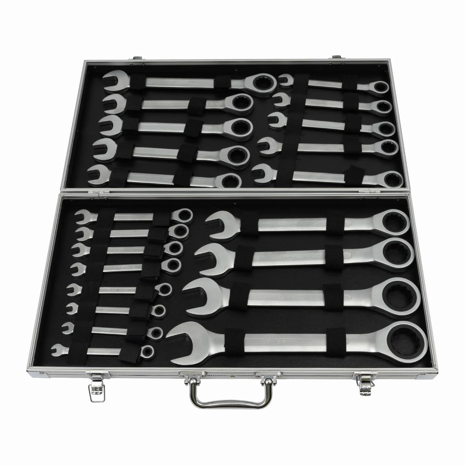 22-częściowy zestaw kluczy płaskich, klucz płasko-oczkowy z grzechotką, 6-32 mm, zestaw kluczy płasko-oczkowych Haskyy