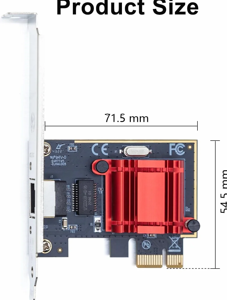 Intel I210 Gigabit Ethernet PCI Express NIC Network Card Single RJ45 Port