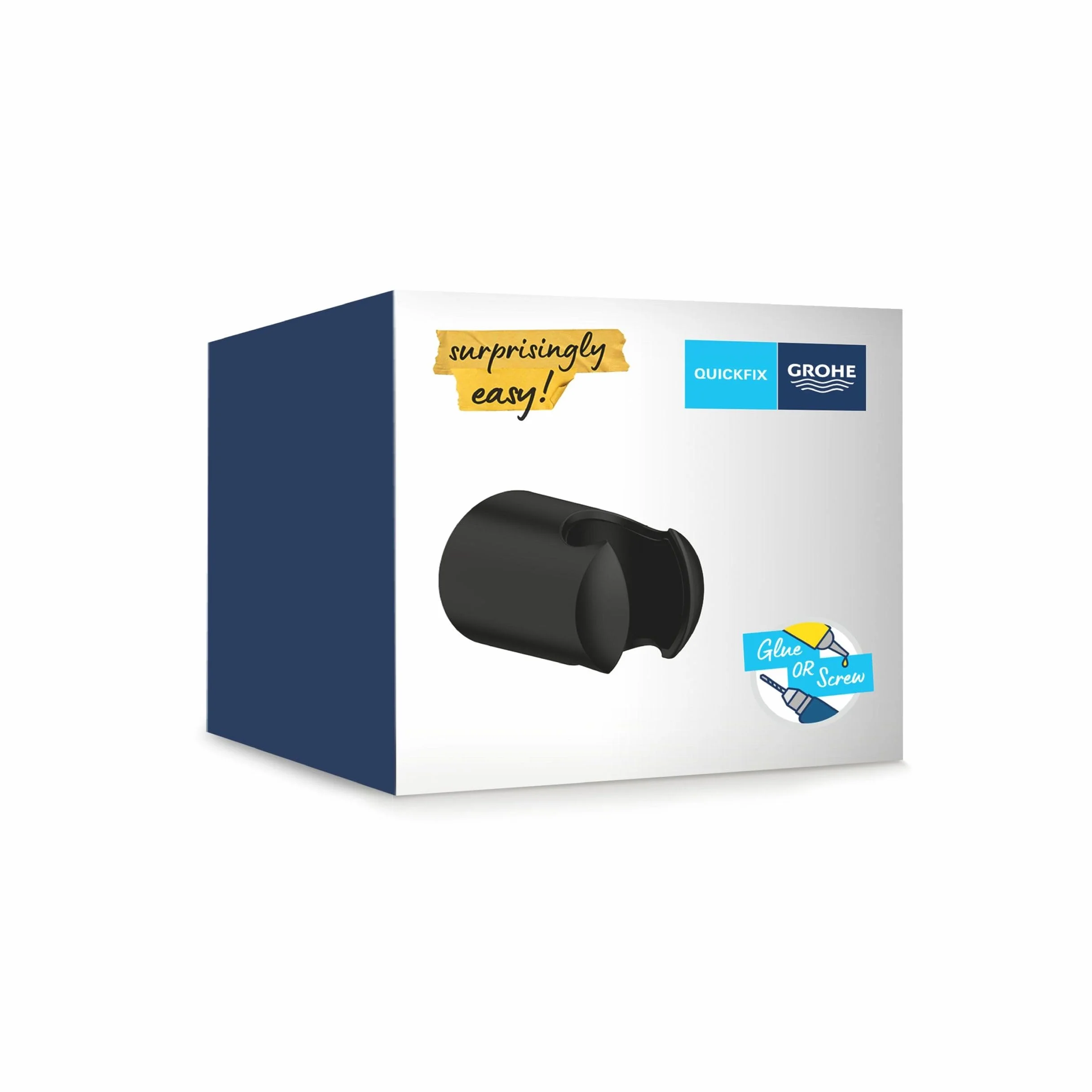 GROHE 279582430 Vitalio Uniwersalny uchwyt ścienny prysznicowy, czarny matowy