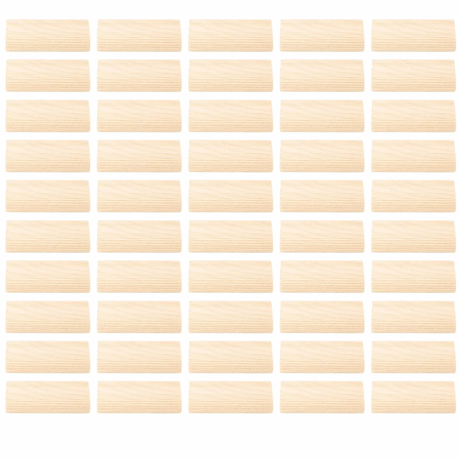 Kołek rozporowy, 50 szt. Kołki rozporowe drewniane 10x50mm lite drewno bukowe kołki domino kwadratowe do łączenia mebli stolarskich