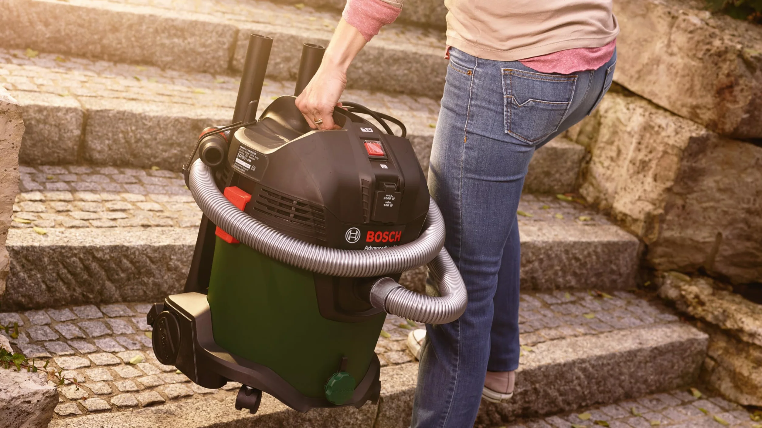 Bosch Odkurzacz do pracy na sucho i mokro AdvancedVac 20 (1200 W, pojemność zbiornika 20 l, w kartonie)