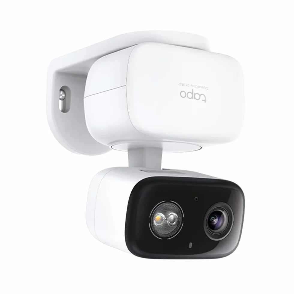 Tapo C216 mini kamera monitoringowa z nagrywaniem, 2K 3 MP, zasięg 360°, do użytku wewnątrz i na zewnątrz, rozpoznawanie sztucznej inteligencji i powiadomienia, karta microSD do 512 GB, 105,3 × 77,8 ×