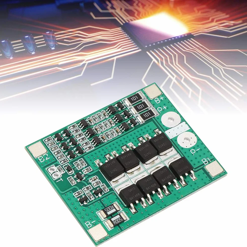 BMS PCB karta ochronna akumulatora litowego 3S 12V 40A z wyważonym ładowaniem