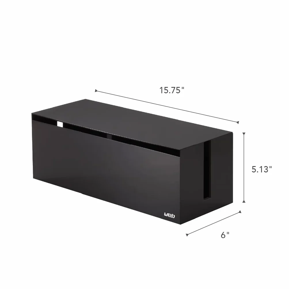 Yamazaki Home Web Cable Box – organizer do przechowywania kabla odpływowego, osłona