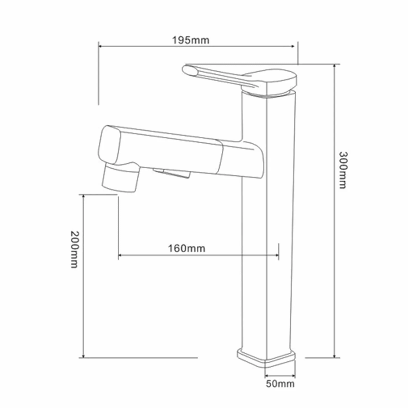 Bateria łazienkowa o wysokim łuku z wyciąganym opryskiwaczem 3 tryby chromowane wykończenie stylowa bateria umywalkowa do nowoczesnych domów łatwa instalacjaDesign