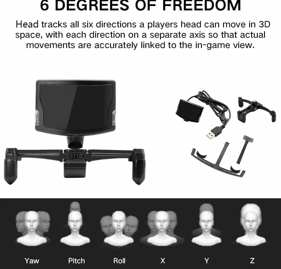 QIC Head View Tracker do TrackNP 5 6DOF Profesjonalny optyczny system śledzenia postawy głowy, kontroler gier