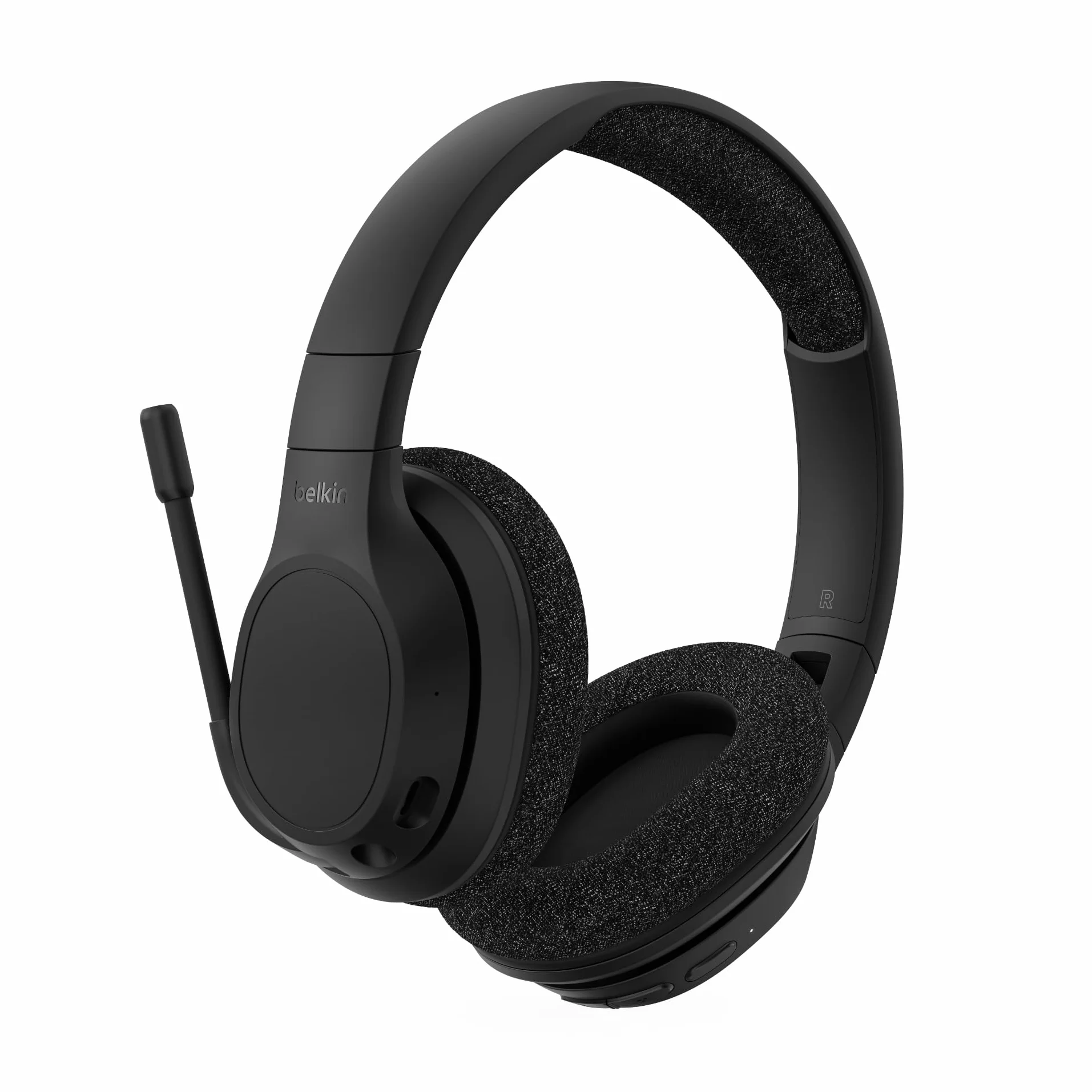 Belkin SoundForm Adapt Bezprzewodowe Słuchawki Bluetooth Nauszne z Mikrofonem, Multipoint, 65h Baterii, ENC