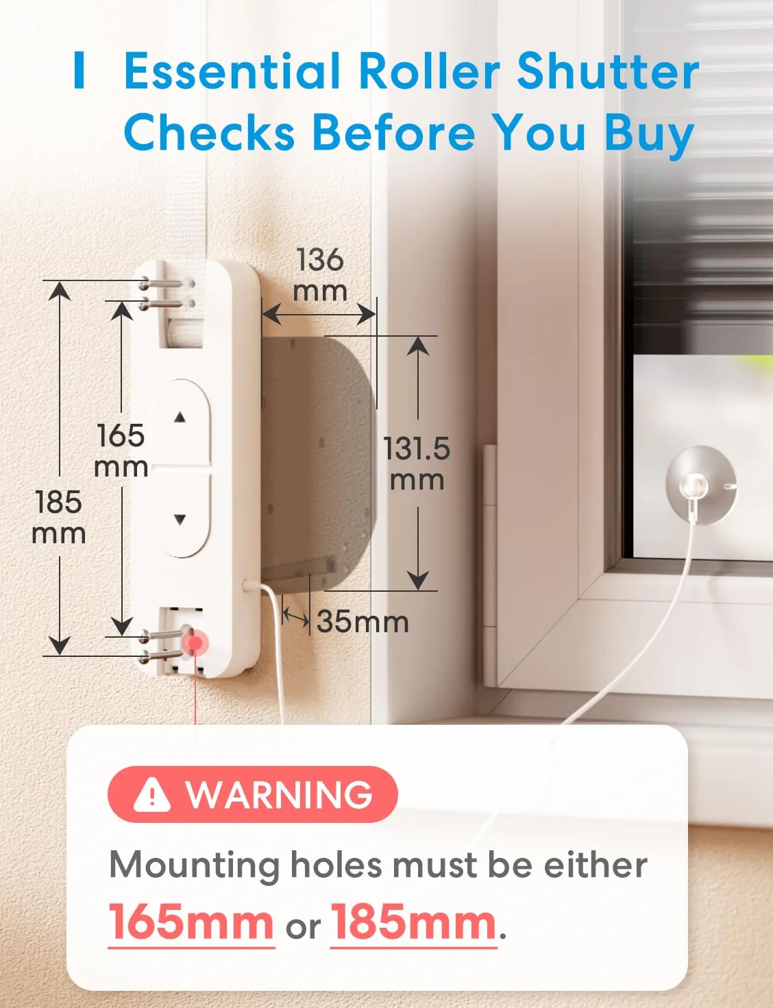 Meross Smart Home napęd do rolet zwijarka taśmowa elektryczna podtynkowa 45 kg 6 m² kompatybilny z Apple