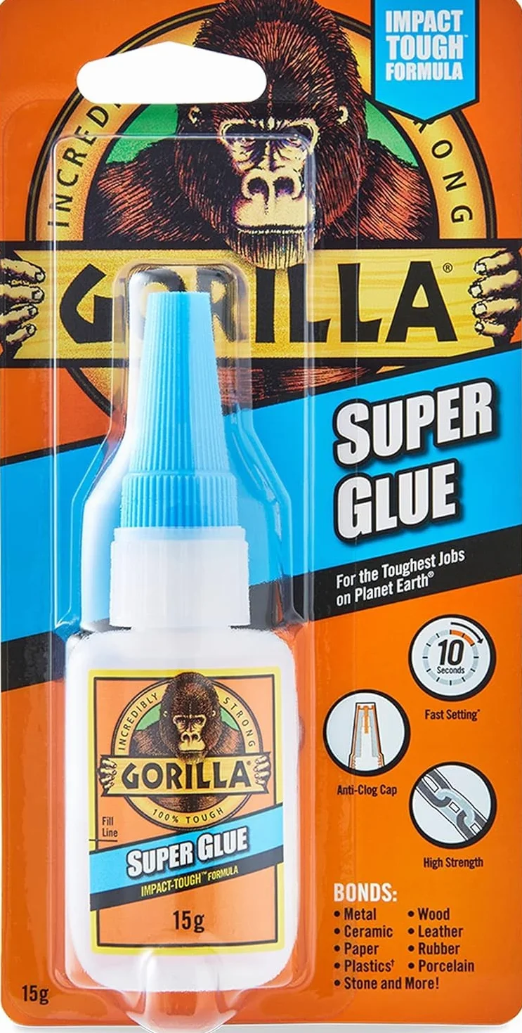 2 szt. Super klej Gorilla 15 g długa trwała naprawa odporność na uderzenia przyczepność