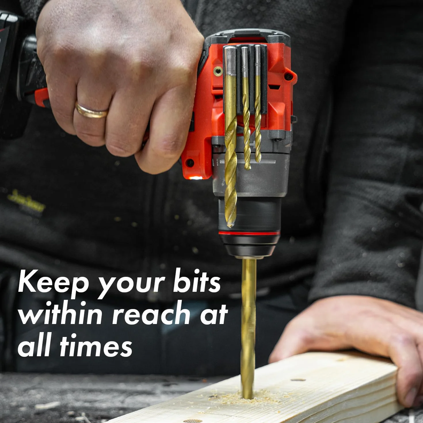 Simon Tools Magnetyczny uchwyt do wkrętarek udarowych i wiertarek – super mocny klej – akcesoria do wiertarek kompatybilne z większością marek wiertarek, takich jak Dewalt, Makita, Klein, Bosch i