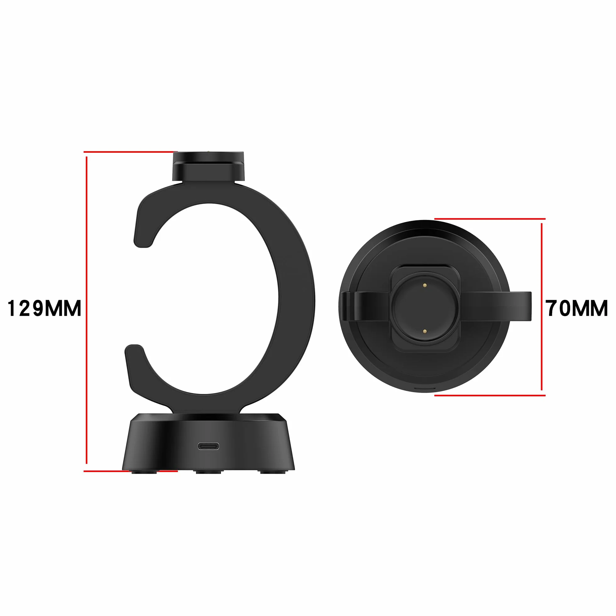 Amazfit BIP 6 Active 2 Active 2 Square Stojak do ładowania Smartwatch, zamiennik stacji ładującej USB-A