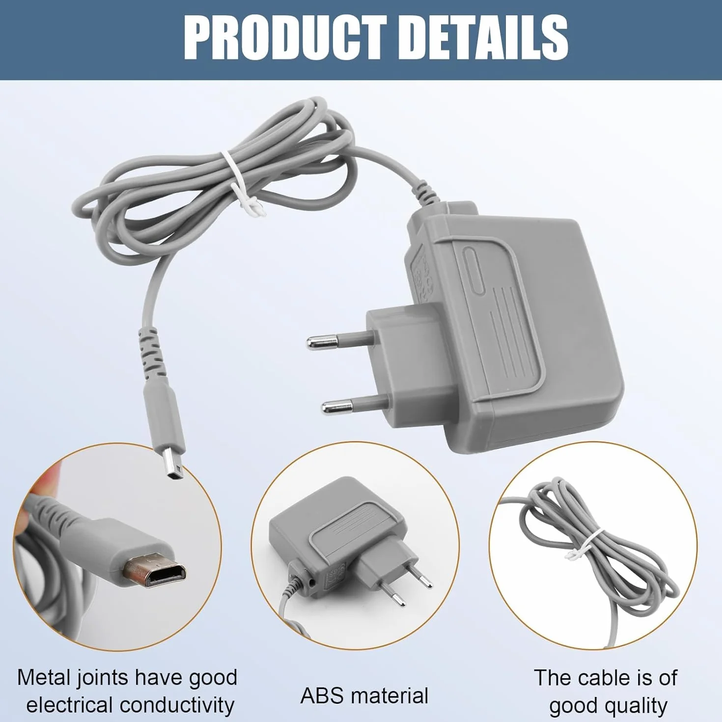 1X Zasilacz Kompatybilna Konsolą Nintendo Ds Lite ładowarka Charger Adapter