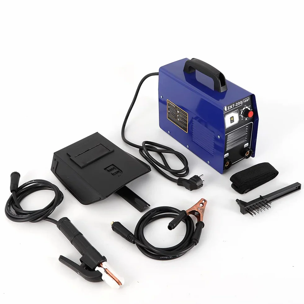 Elektryczna spawarka inwerterowa IGBT 220 V MMA zestaw IP21S spawarka jednofazowa – dane techniczne: 20-120 A, elektrody 1-2,5 mm, 7,7 kVA, IP21S