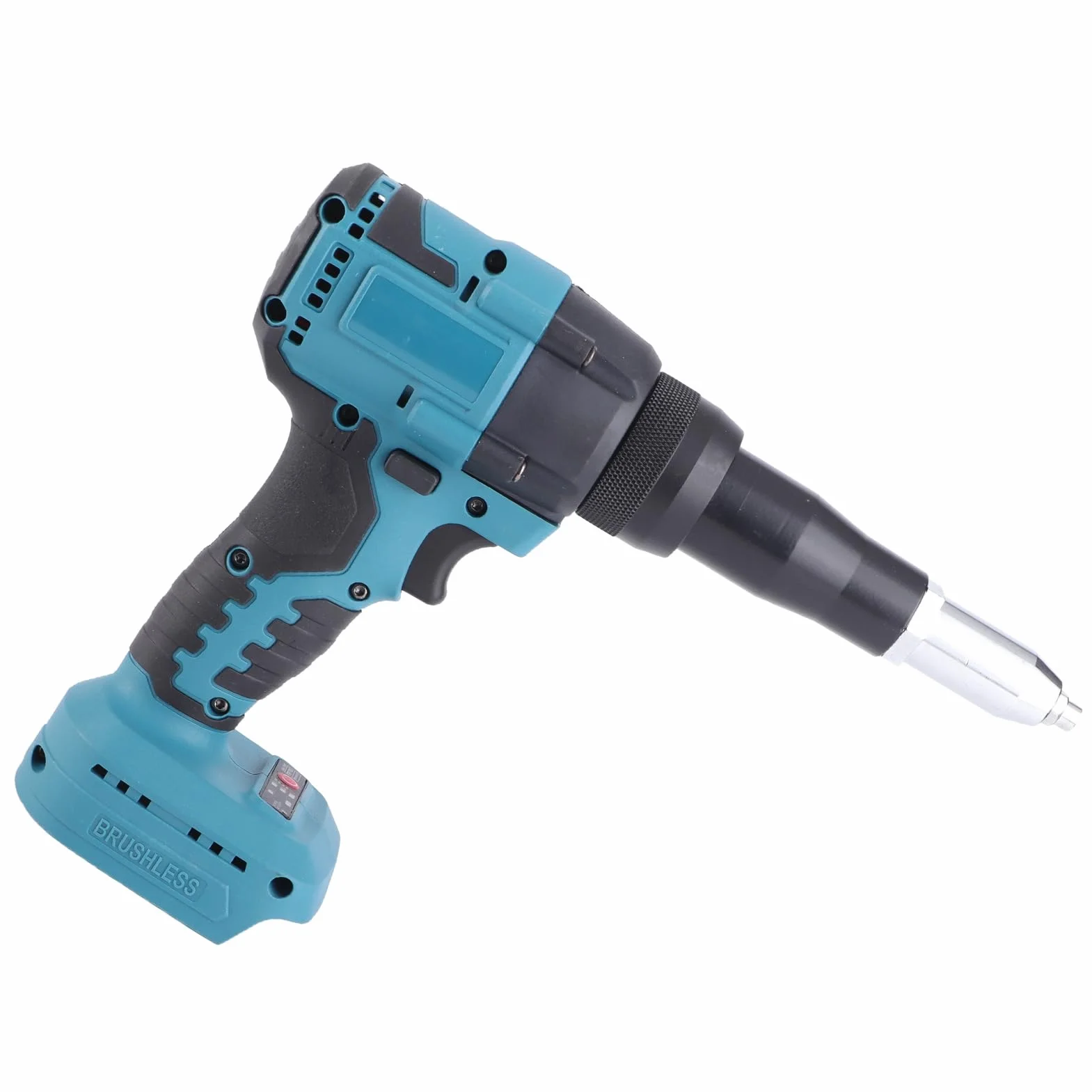 Bezszczotkowy Elektryczny Pistolet do Nitów, Elektryczny Pistolet do Nitów 18 V, Bezprzewodowy Bezszczotkowy Elektryczny Pistolet do Nitów LED Automatyczne Narzędzie Ręczne do