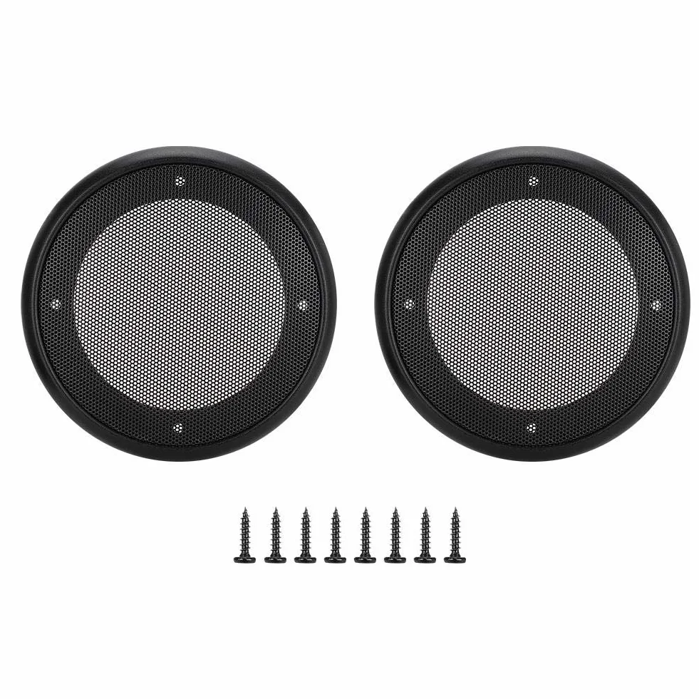 Osłony głośników 4-calowe metalowe grille subwoofera czarne