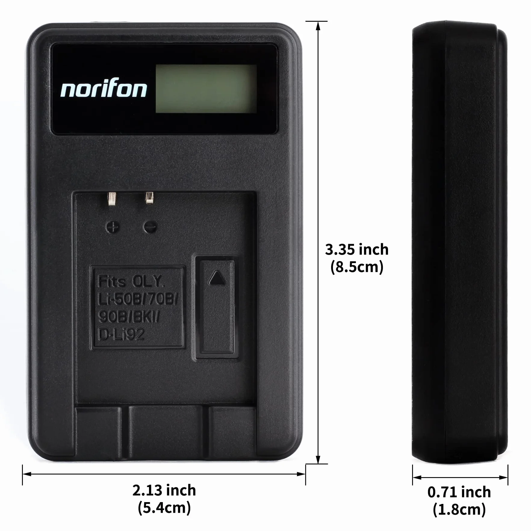 Norifon D-LI92 LCD USB Ładowarka do Pentax Optio I-10, RZ10, RZ18, WG-1, WG-2, WG-3, WG-10, X70
