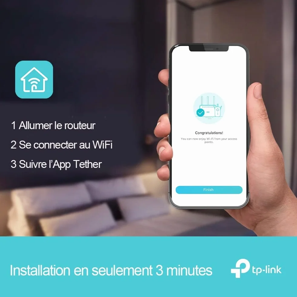 TP-Link Archer AX73 Router WiFi 6 – AX5400 Dwuzakresowy (5 GHz 4804 Mb/s + 2.4 GHz 574 Mb/s), MU-MIMO, OFDMA, 6 Anten, HomeShield, USB 3.0, Porty Gigabitowe
