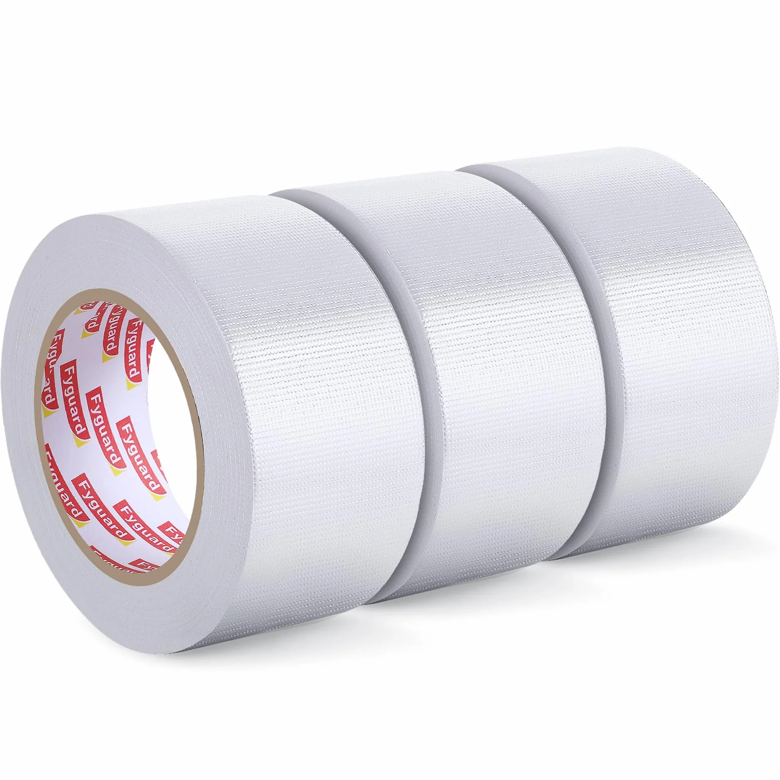 3 rolki taśmy pancernej w kolorze białym, 48 mm x 54 m, 210 μ, wodoszczelna taśma z tkaniny, biała, uniwersalna do napraw, mocowania, wiązania, wewnątrz i na zewnątrz (18 m/rolka) | 210μ, możliwość oderwania ręcznego, silna przyczepność, wewnątrz/na zewną