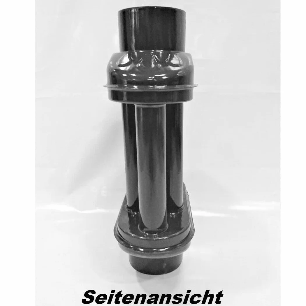 UZMAN Wymiennik Ciepła Spalin 130 mm, Wymiennik Ciepłego Powietrza, 6 Rur, Rura Kominowa, Chłodnica Spalinowa, Piecowa