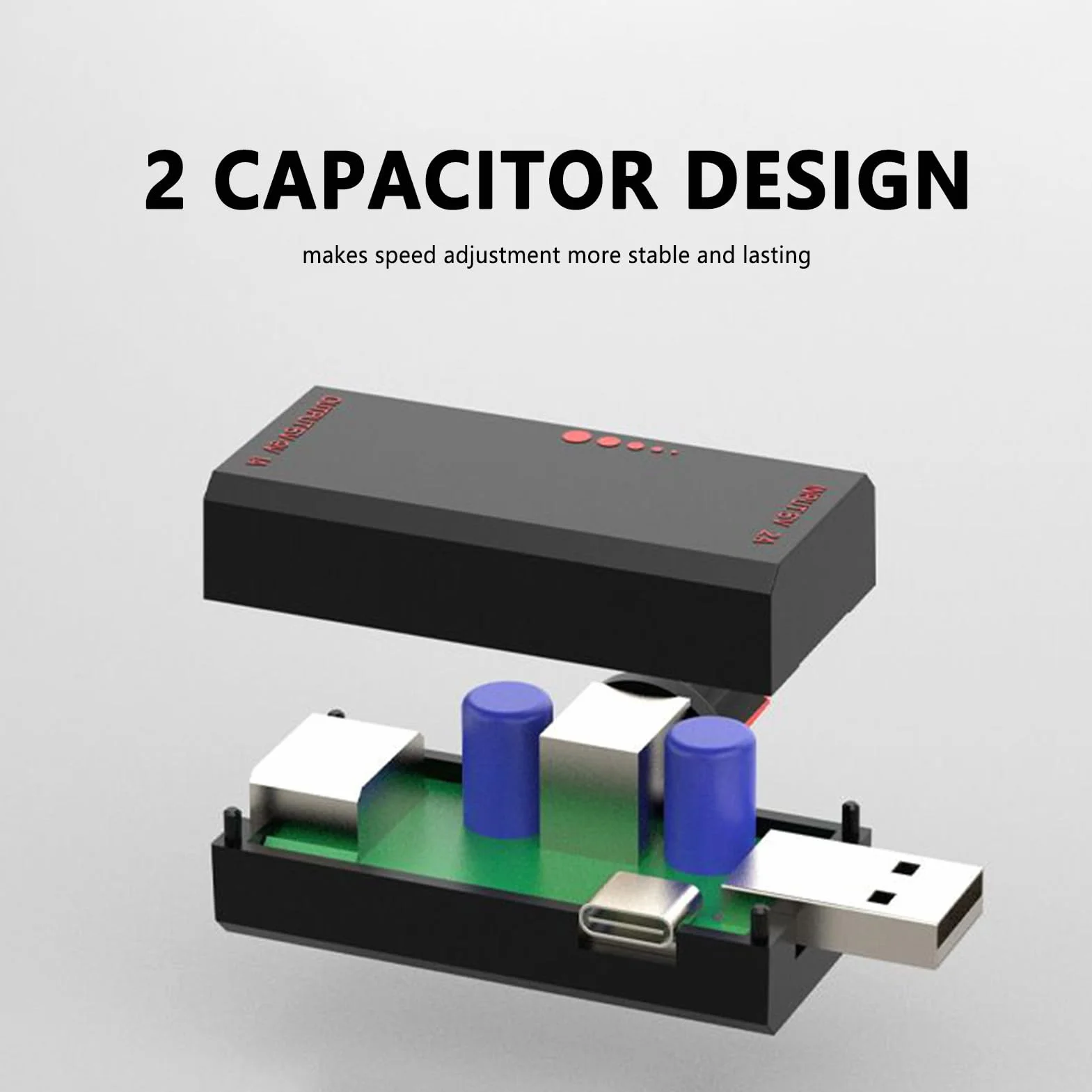 Regulator prędkości wentylatora USB 5V reduktor indukcyjny regulowany
