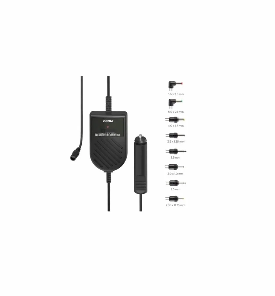 Hama Regulowany zasilacz samochodowy 3000 mA 36 W 12 V czarny